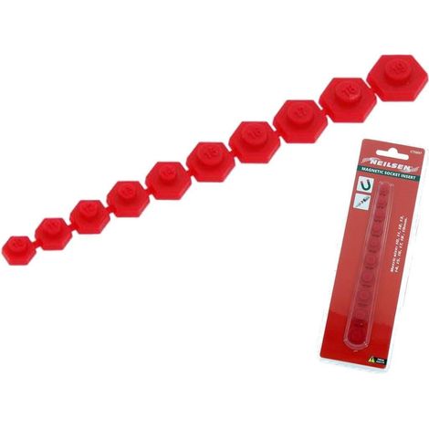 Neilsen 10pc Magnetic Socket Shallow Deep Metric Insert 10mm - 19mm Set