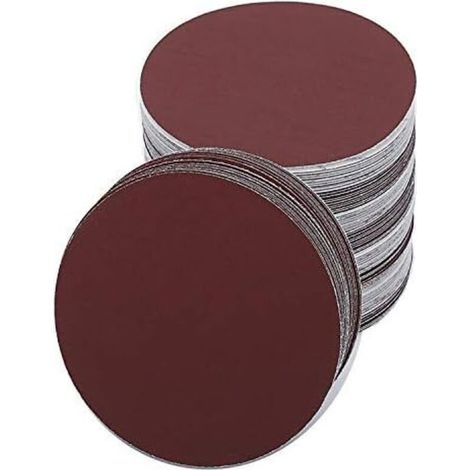 Lot de 30 disques abrasifs ronds 180 mm – Assortiment grains 60/80/120/180/240/400 – Papier de verre pour ponçage bois et métal