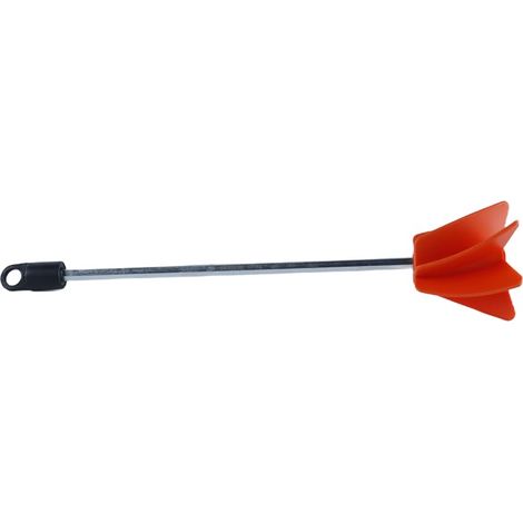 Accessoire de perceuse pour mélangeur de peinture, pour liquides nécessitant une agitation constante (résine, époxy, peinture, etc.) avec adaptateur pour tige hexagonale 1/4" (1/5)