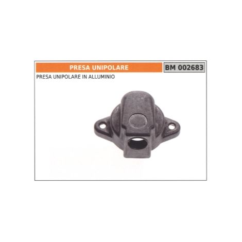 Presa unipolare in alluminio codice 002683