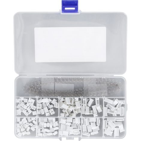 Kit de connecteurs de câblage 460 pièces, broches mâles/femelles 2 3 4 broches 2 mm pour équipements électroniques (1/5)