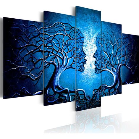 Tableau Imprimé "Sapphire Kiss" 50 x 100 cm (1/2)