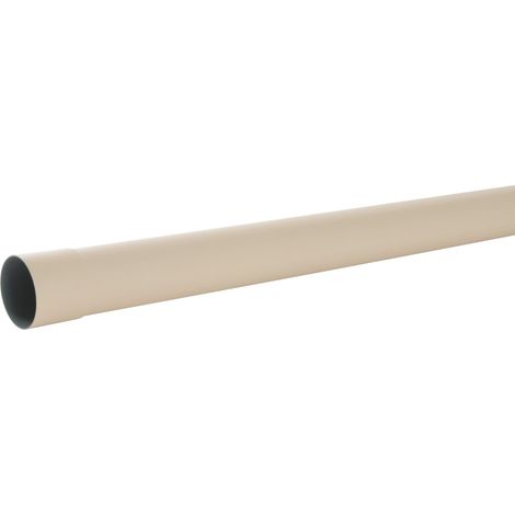 Tube de descente PVC pour gouttière 25 - Ø80 mm 2ml - Sable - Nicoll (1/2)