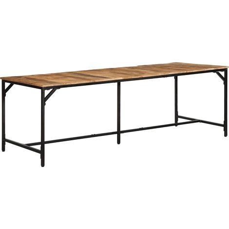 Esstisch 220x90x75 cm Raues Massivholz Mango