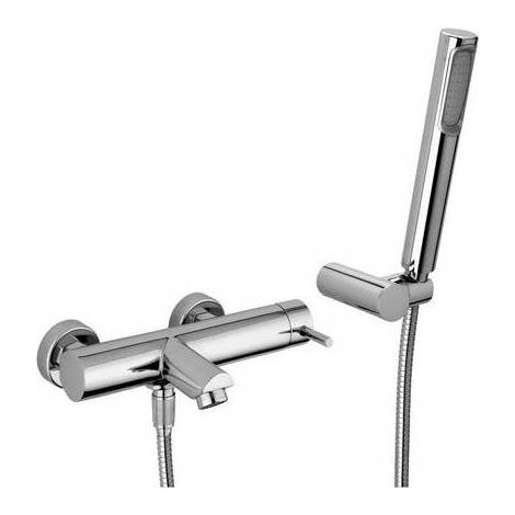Miscelatore vasca/doccia con deviatore completo di: Aeratore M28x1 Set 2 eccentrici 1/2&rdquox3/4&rdquoG e rosoni.(DianFlex) Misura: Cromo