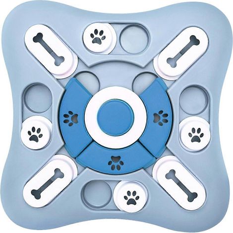 Interaktives Hundespielzeug mit langsamer Futteraufnahme zur Förderung der Welpenintelligenz: Futterspender, rutschfester Napf für langsames Fressen, Trainings- und Denkspiel. (1/5)