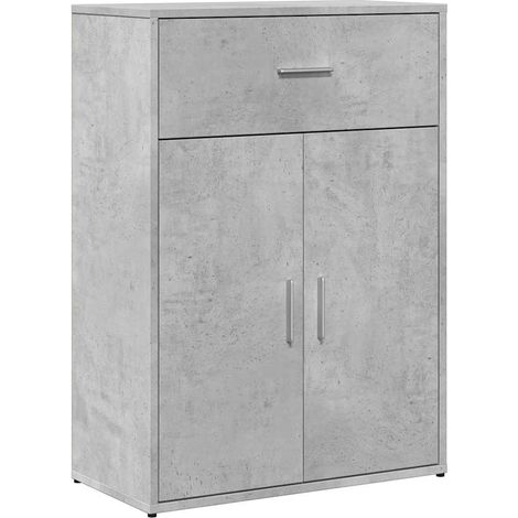 Maison Exclusive - Credenza Grigio Cemento 60x30x84 cm in Legno Multistrato