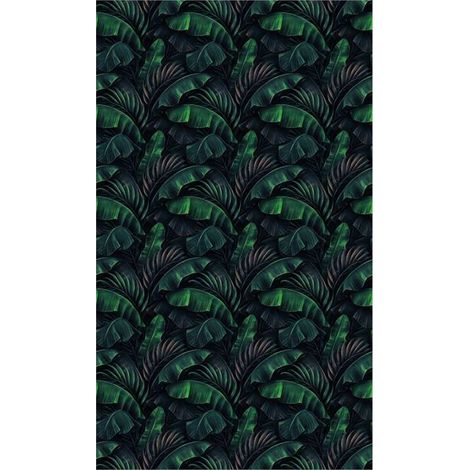 Panneau mural douche en alu-composite VIPANEL - Inspiration Nature Décor Tropical Néon - Finition Mat Perle - 150x255cm (1/5)