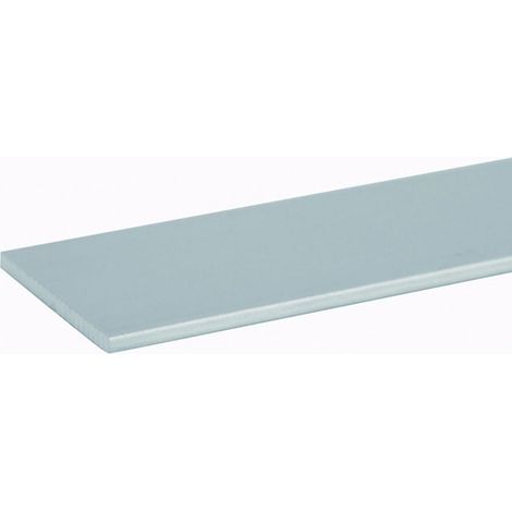 Méplat aluminium anodisé argent longueur 2000 mm 40 x 2 mm - BILCOCQ