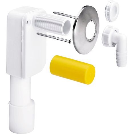 Viega Sifone Standard bianco con finiture cromate 40/50 mm