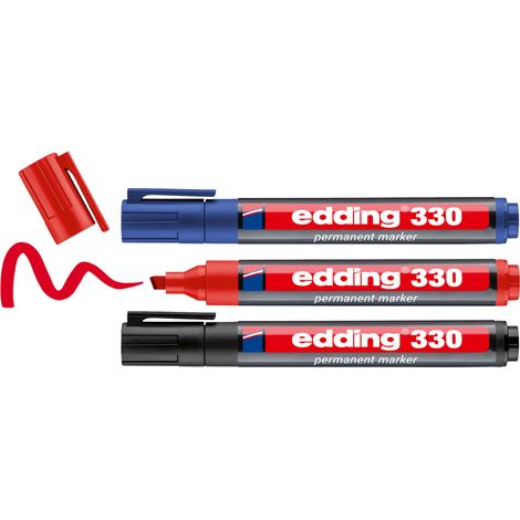 edding 330 Marqueur permanent blister de 3 assorti (1/5)