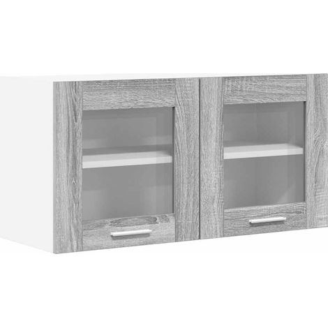 Mueble colgante Gris Sonoma y 80 x 31 x 40 cm vidaXL (1/5)