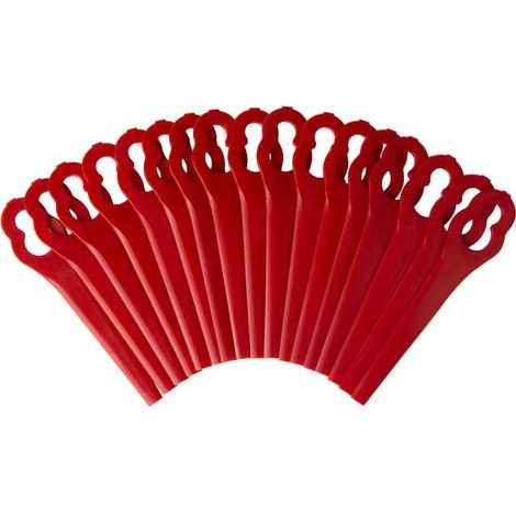 Lntyq Lot de 100 Lames de Rechange pour Coupe-Bordures Einhell,Lames Plastique Einhell sans Fil (1/5)