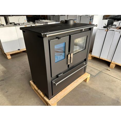 EEK A+ Premium-Holzherd, Beistellherd CS PLUS INOX rechts - 7.7 KW