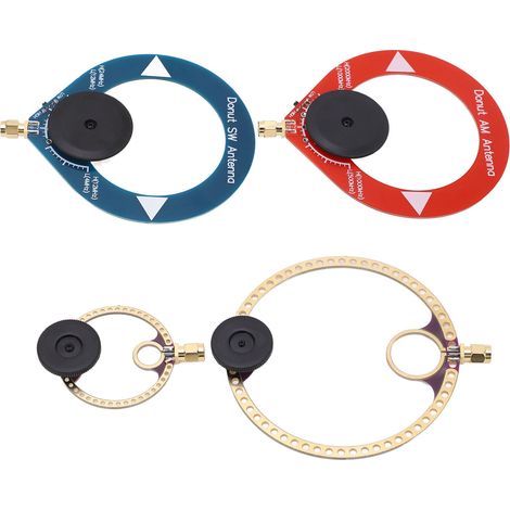 Lot de 4 mini antennes boucle émetteur-récepteur UHF VHF AM SW pour radio ondes courtes (1/5)