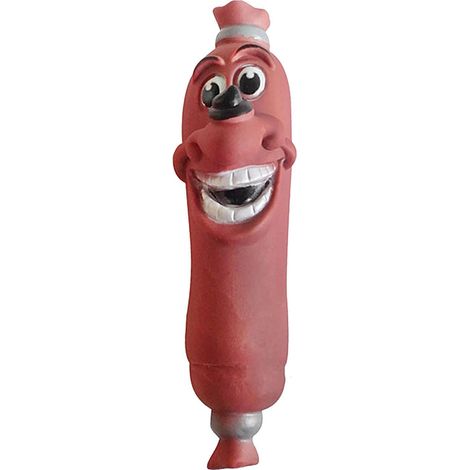 Juguete masticable interactivo con forma de salchicha para perros (1/5)