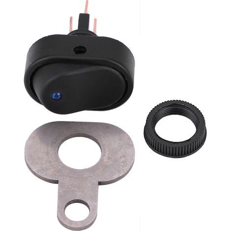 12V LED-Scheinwerfer-Ein/Ausschalter für Motorräder und Roller, mit blauer Kontrollleuchte, Typ D (1/5)