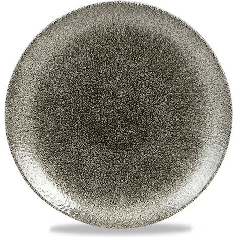 Assiette Plate Raku Quartz Noir Evolve 6.5" / 165 mm - Finedine (1/5)