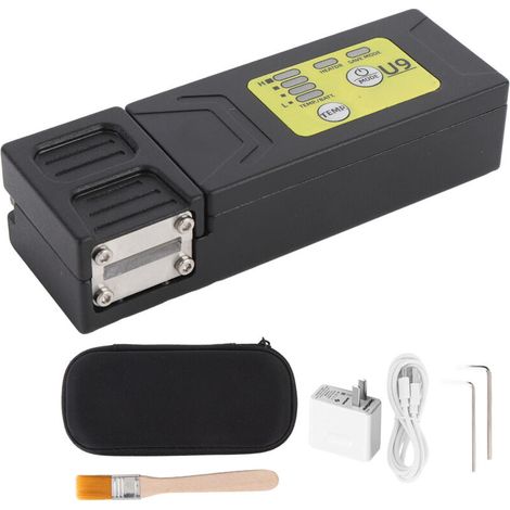 Jeffergarden Outil de dénudage thermique rechargeable pour fibres optiques nues et ruban, non visibles, avec prise UE 100-240 V.-DOU