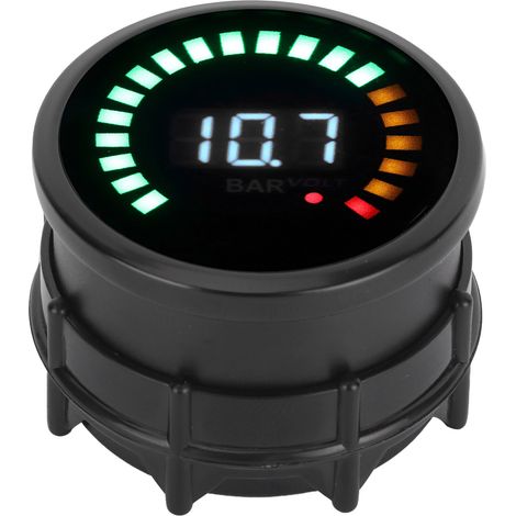 Voltímetro y manómetro 2 en 1 de 12 V con pantalla LED digital para vehículos.