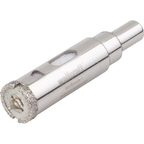 wolfcraft - Trépan Diamant pour Carrelage - Diamètre 18 mm - Profondeur de coupe 45 mm, avec Foret de Centrage - réf. 5920000 (1/4)
