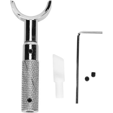 Manuelles Leder-Rotationsmesser-Set mit weißer Keramikklinge zum Schnitzen, DIY-Werkzeug, 7 mm abgeschrägte Schneide (1/5)