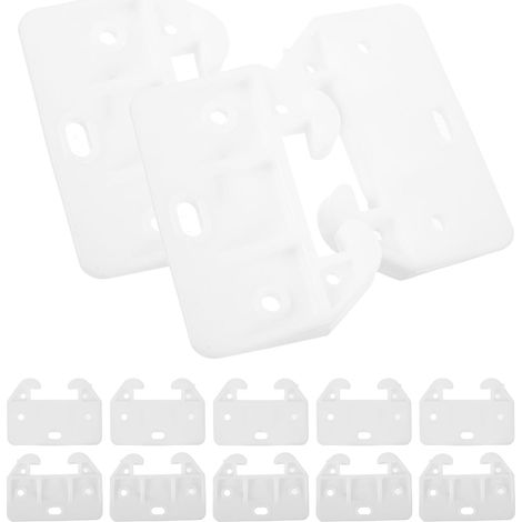 Crochets en Plastique de Crabe pour Tiroir et Armoire, Lot de 15 Pièces, Guides Robustes et Résistants, Adaptés la Réparation et Organisation Cuisine (1/5)