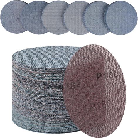 Schleifpapier Keramik Klett 30 Stück 150mm 180 Körnung (1/5)