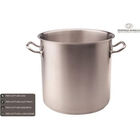Pentola in Acciaio Inox Professionale Cucina Catering Ristorante 32 cm