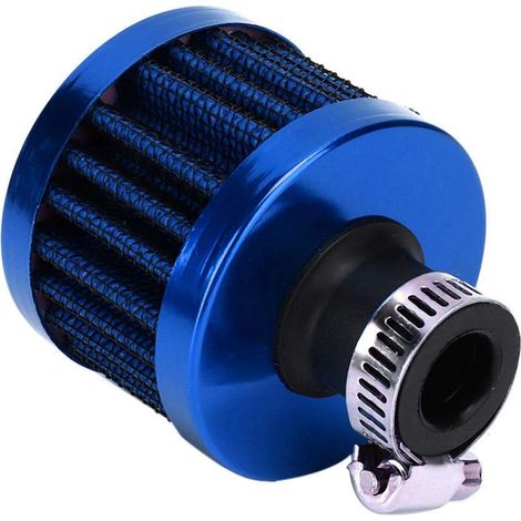 Luftfilter für Kleinwagen, Ansaugfilter, Kurbelgehäuseentlüftungsfilter, universeller 25-mm-Ventildeckelfilter (blau) (1/5)