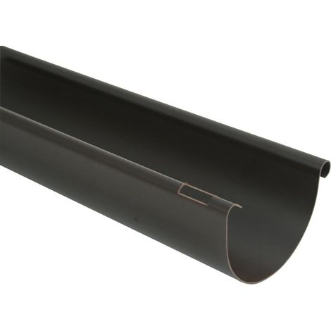 Dachrinne halbrund, braun RG 125, 3 m lang