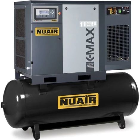 Compresseur d'air à vis silencieux avec sécheur intégré 500 litres 15 CV NUAIR (1/3)