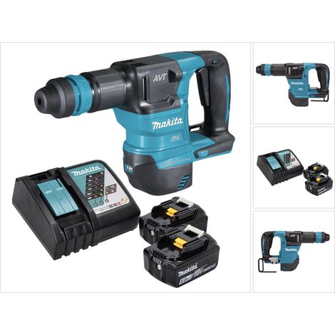 Makita DHK 180 RG Akku Meißelhammer 18 V 3,1 J SDS Plus Brushless + 2x Akku 6,0 Ah + Ladegerät