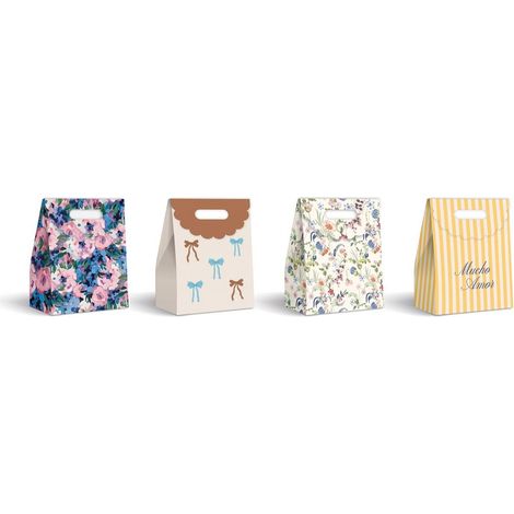 Sacchetto regalo con chiusura in velcro, piccolo, misto