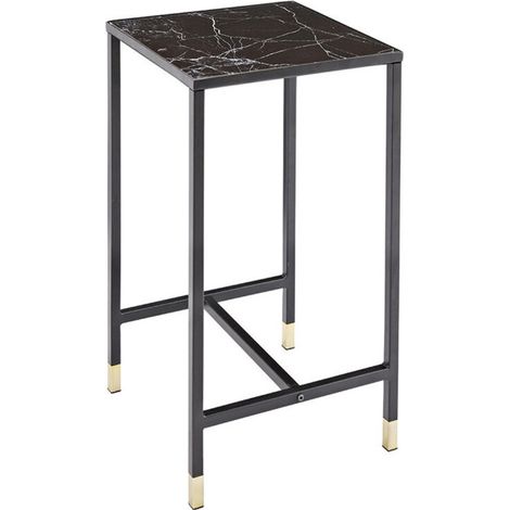 Table d'Appoint Design "Dipp" 70cm Noir (1/5)