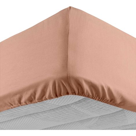 Drap Housse "Lina" 140x190cm Rose Blush
