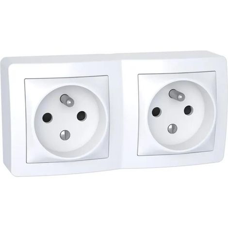 Schneider Electric Alréa 2P+T enchufe blanco 16A