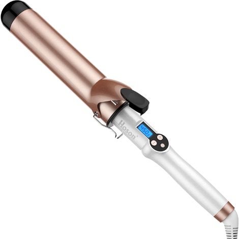 45 mm Curling Irons for Long and Short Hair  Tourmaline Ceramic Curling Wand Bar with LCD Display, 9 Temperatures (1/5)