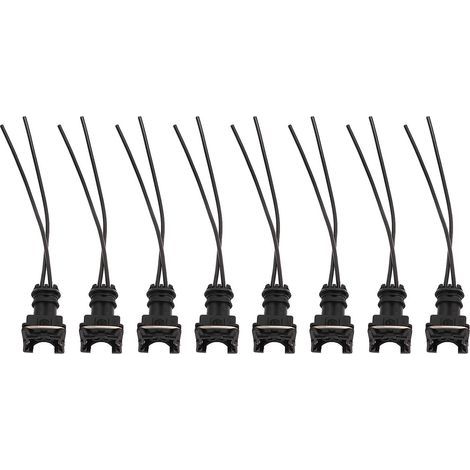 Lot de 8 connecteurs d'injecteur de carburant, clips de câblage, style épissure EV1 8 pour Bosch EV1 (1/4)
