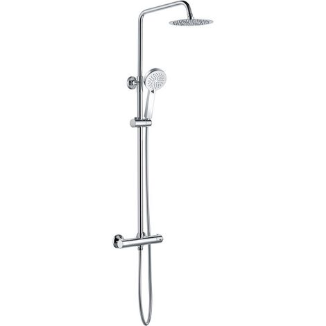 Signature Momentum Thermostatic Bar Mixer Shower with Shower Kit and Fixed Head - Chrome (1/2)