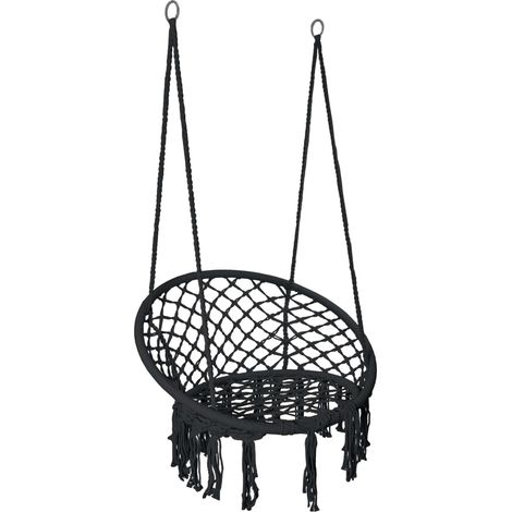 Silla colgante Stork's Nest Togo negra (1/5)