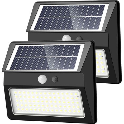 Lampe Solaire Extérieur Détecteur de Mouvement,75 LED Spot Solaire IP65 étanche 3 Modes éclairage extérieur solaire Spot Projecteur Sans Fil pour Jardin,Terrasse,Garage (1/5)