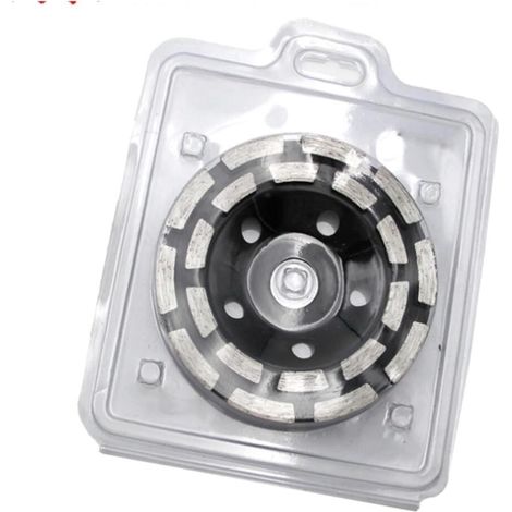 Disque de Meulage Diamanté 125mm Haute Performance - Meule Double Rangée pour Meuleuse d'Angle - Idéal Ponçage Béton et Briqu (1/5)