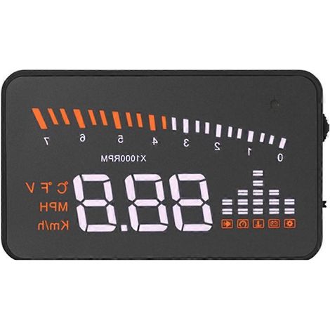 Affichage tête haute (HUD) pour voiture X5, projecteur de vitesse OBD universel (1/5)