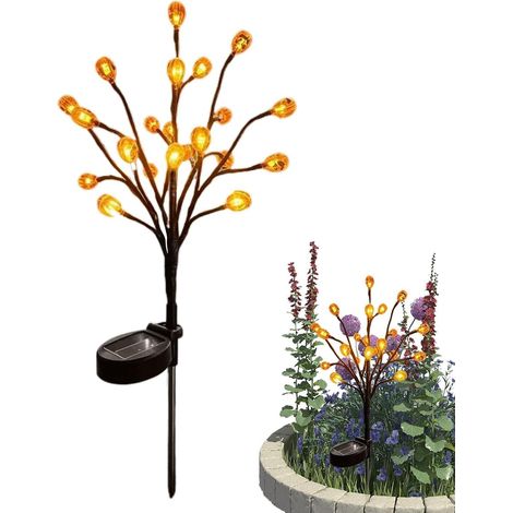 Guirlandes lumineuses solaires d'Halloween étanches pour jardin, allée, porche, terrasse, cour, pelouse (1/5)