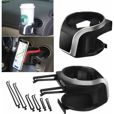 Car Bottle Holder, Adjustable Bottle Holder Stand, Detachable And Universal For Sodas, Water, Coffee Beverage And Phone (Arent 2) (1/5)