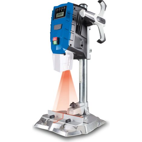 Scheppach Perceuse d'établi DP55 - 710 W - Perceuse à colonne - Perçage 13mm - Laser LED - Vitesse 500-2600 min-1 - Plage de serrage du mandrin 1,5-13 mm - Ecran digital & laser