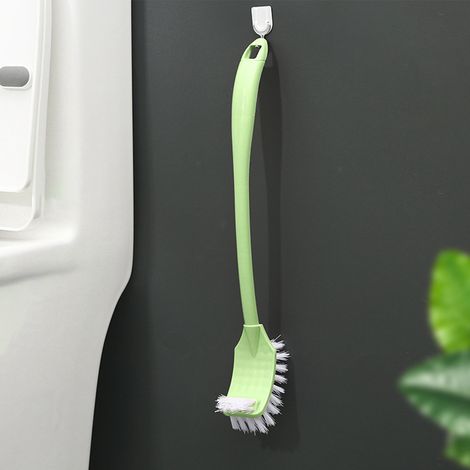WC-Bürstenset, sehr effizient, zur Wandmontage, mit langem, ergonomischem Griff, für die Toilettenschüssel, grün (1/5)