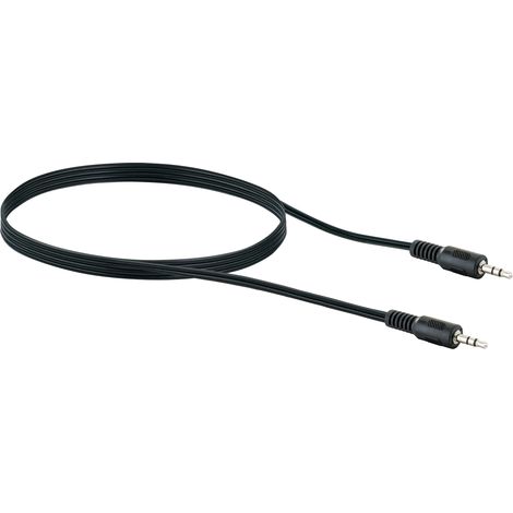 Schwaiger Audio Anschlusskabel TFS3150 533 Klinke schwarz, 1,5m, 1x 3,5mm Klinken Stecker / 1x 3,5mm Kabel & Stecker (1/3)