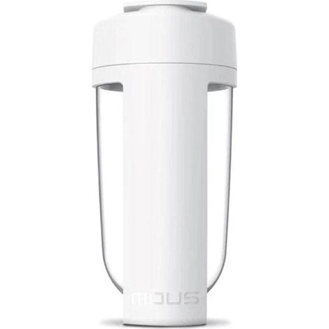 Gourde/Carafe isotherme de sport - Idéale pour les régimes, la musculation, les sports de plein air, la randonnée et le bureau - blanche, 801-900 ml (1/5)